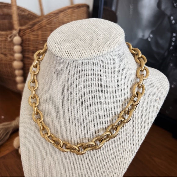 18K GOLD PLATED CABLE NECKLACE #0305 - Picture 3 of 7
